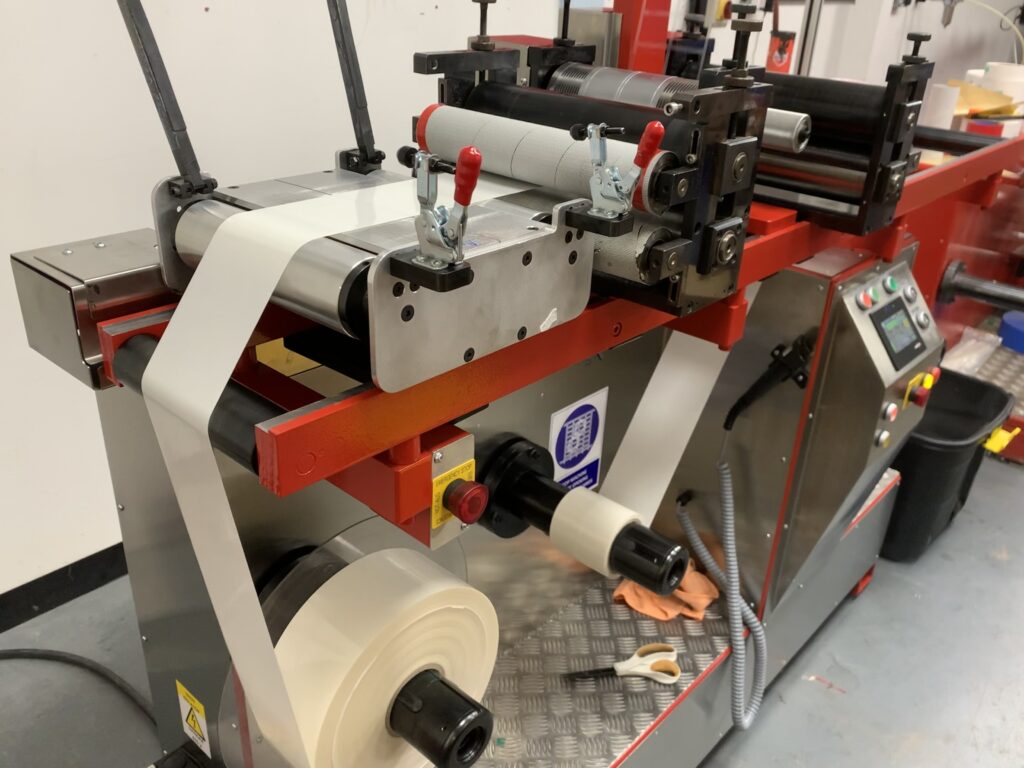 Die Cutter In Use